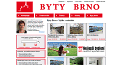 Desktop Screenshot of byty-brno.com