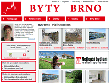 Tablet Screenshot of byty-brno.com